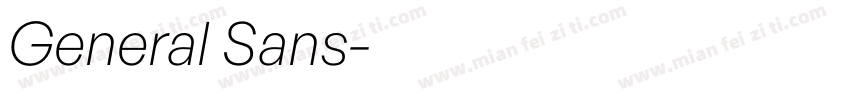 General Sans字体转换